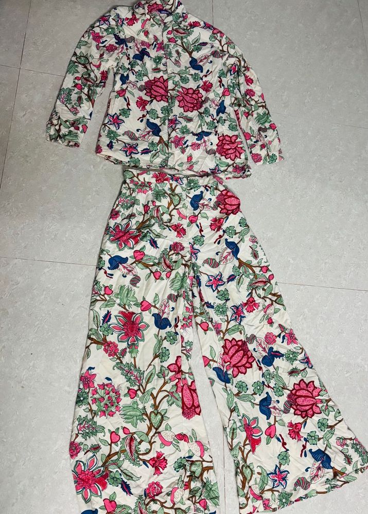 Bohemian Floral Print Co-ord Set