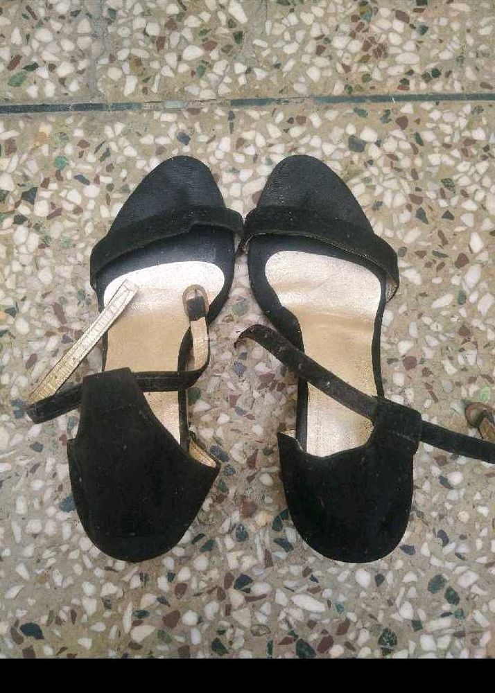 Velvet heels