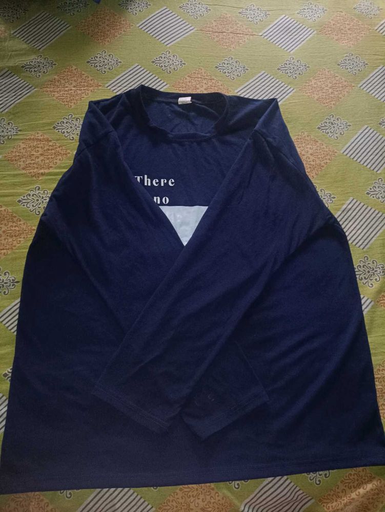 Navy Blue Long Sleeve T-Shirt