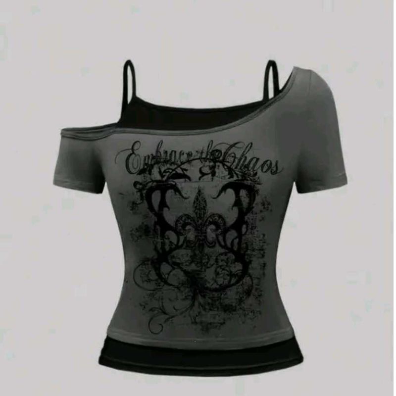 off shoulder y2k top