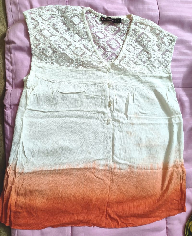 Stylish Lace Top L Size