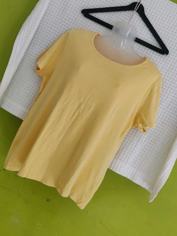 Yellow Casual T-Shirt