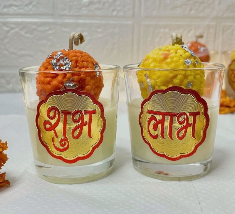 Diwali Shubh Labh Scented Candles set of 2