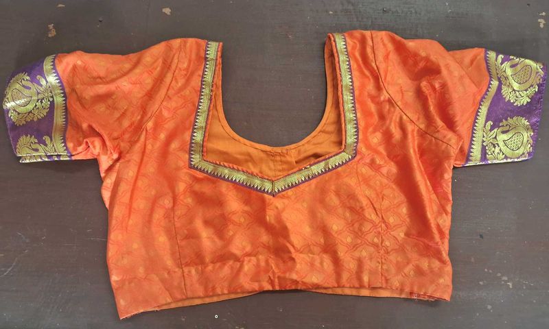 Orange Saree Blouse