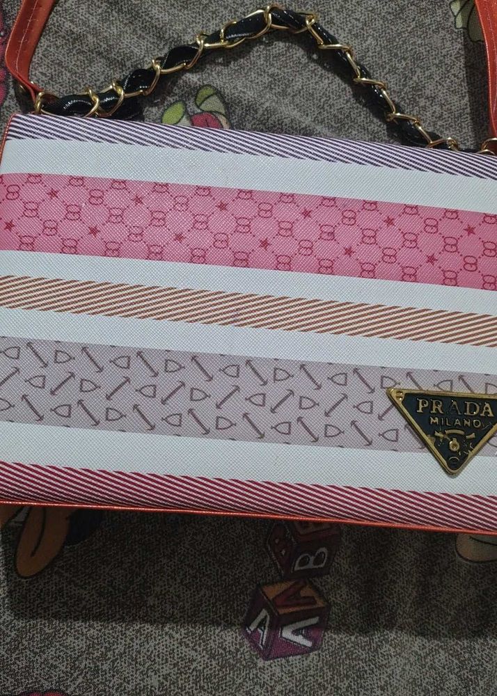 Striped Handbag