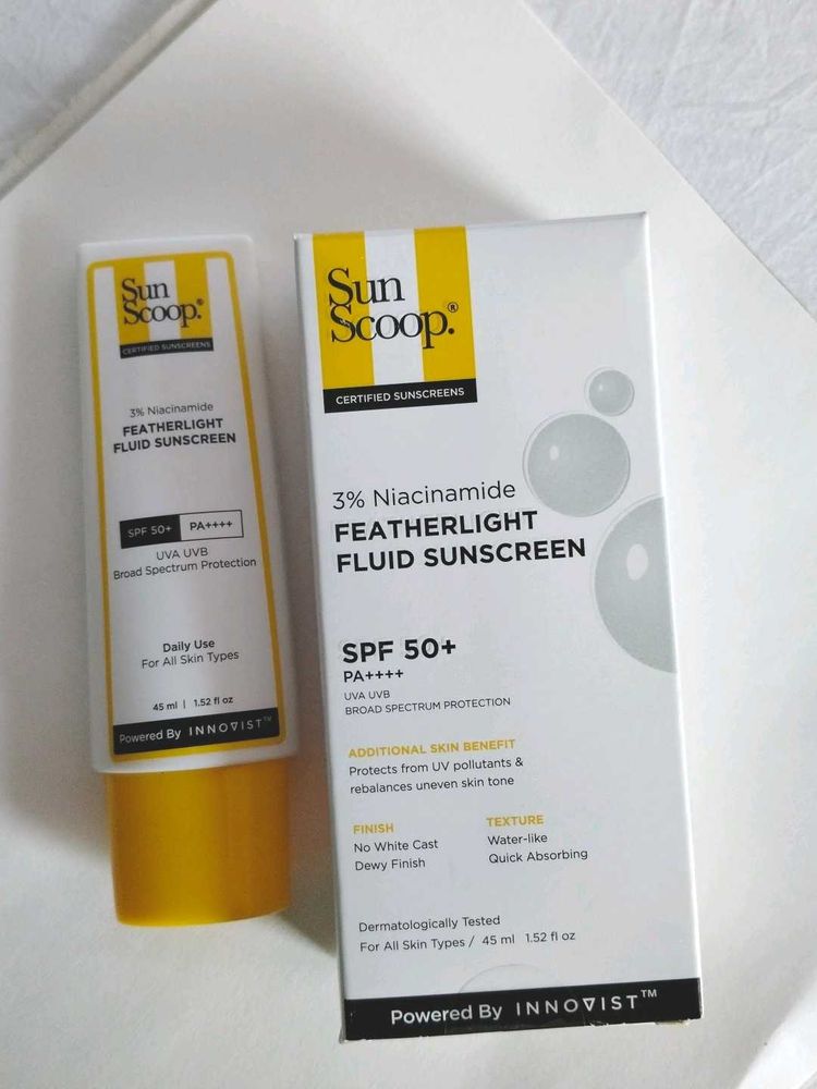 Sun Scoop Featherlight Fluid Sunscreen SPF 50+