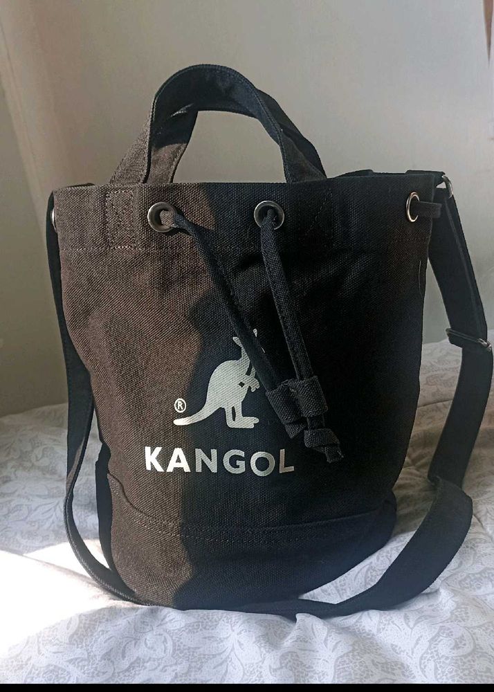 kangol bucket drawstring sling bag