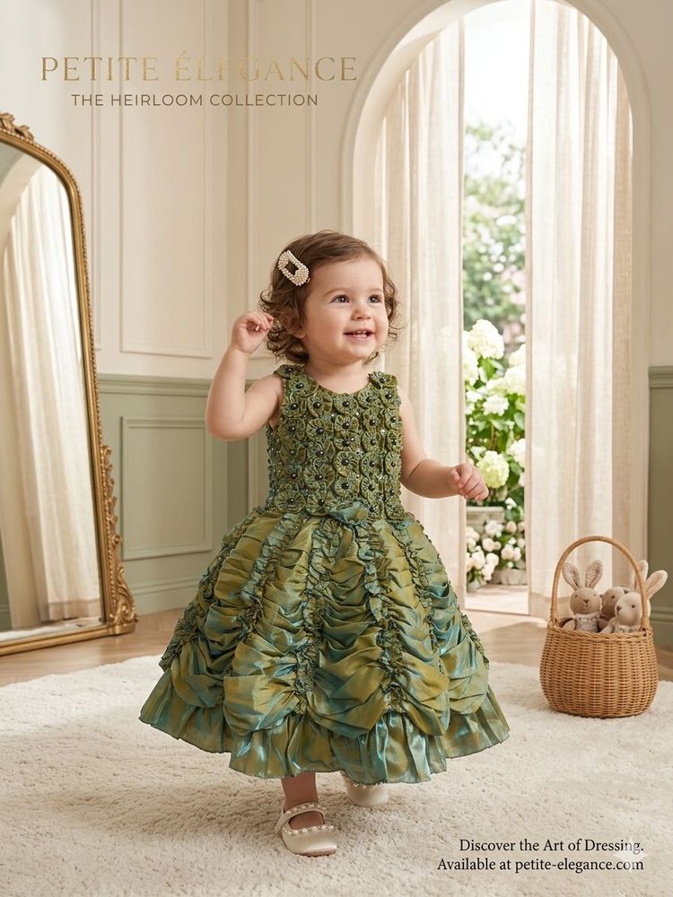 Gorgeous Green Gown for Girls