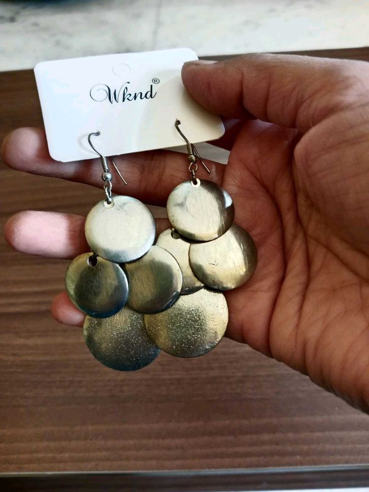 Wknd Dangle Earrings - Silver Tone