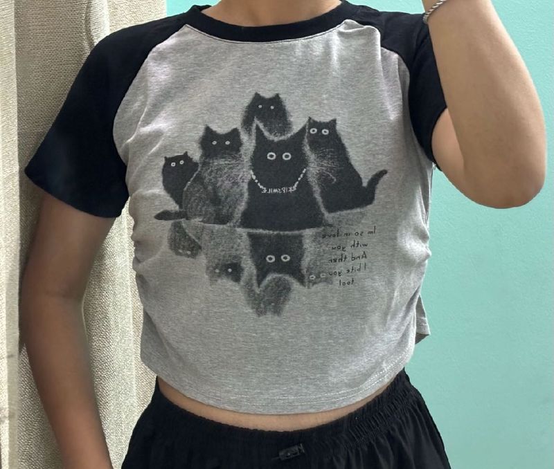 Scrunched Crop Tee