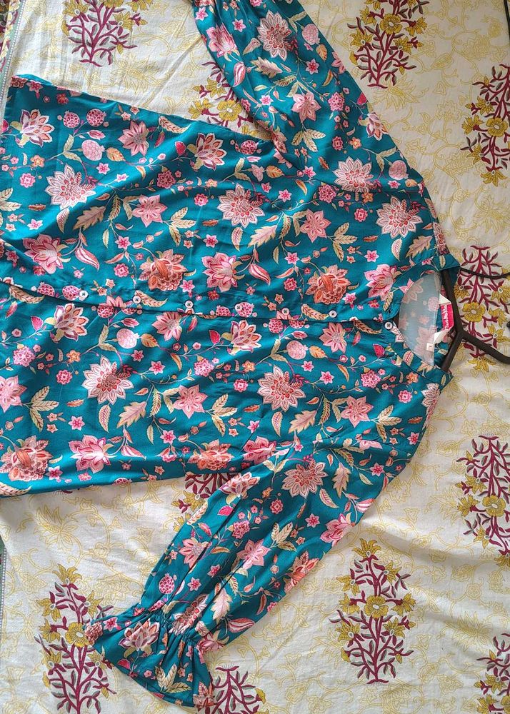 Bohemian Floral Print Kurta