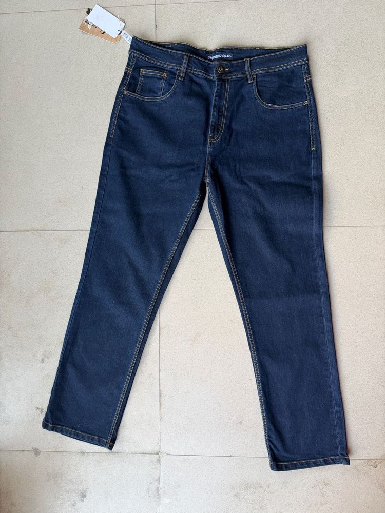 Classic Dark Wash Denim Jeans