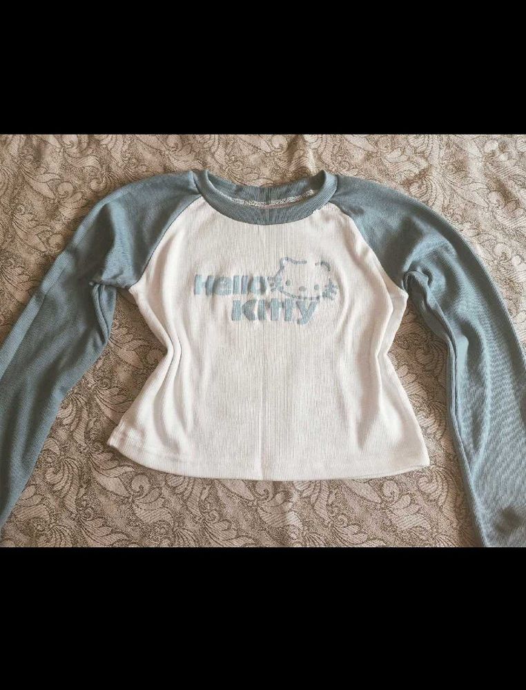 Y2K Hello Kitty Raglan Long Sleeve