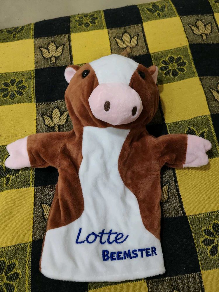 Cute Cow Hand Puppet Toy