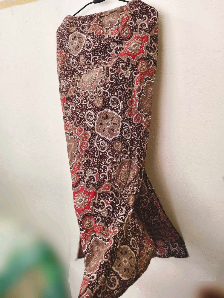 Bohemian Paisley Print Maxi Skirt
