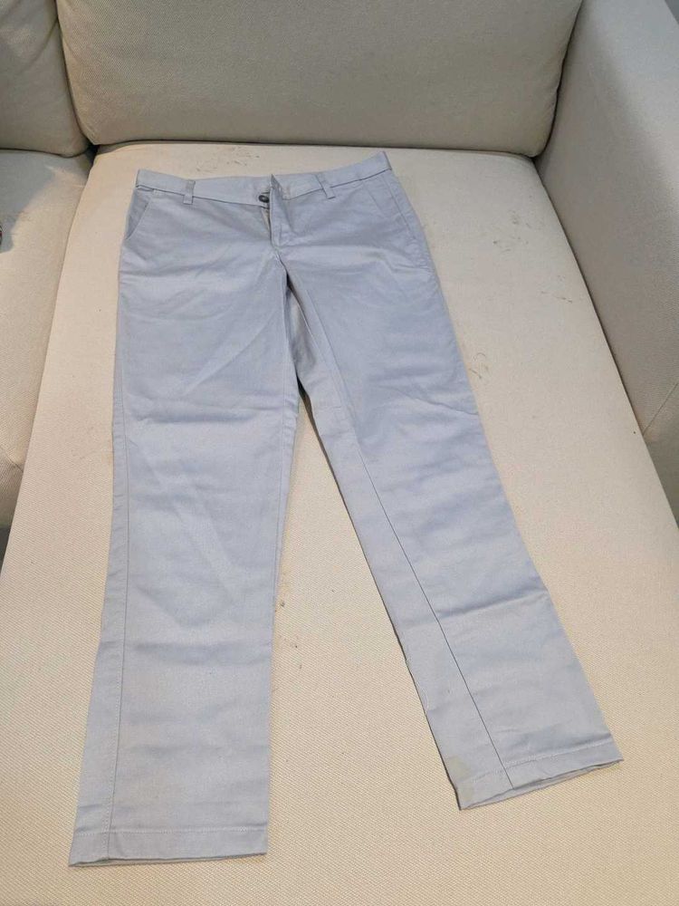 Light Blue Casual Pants