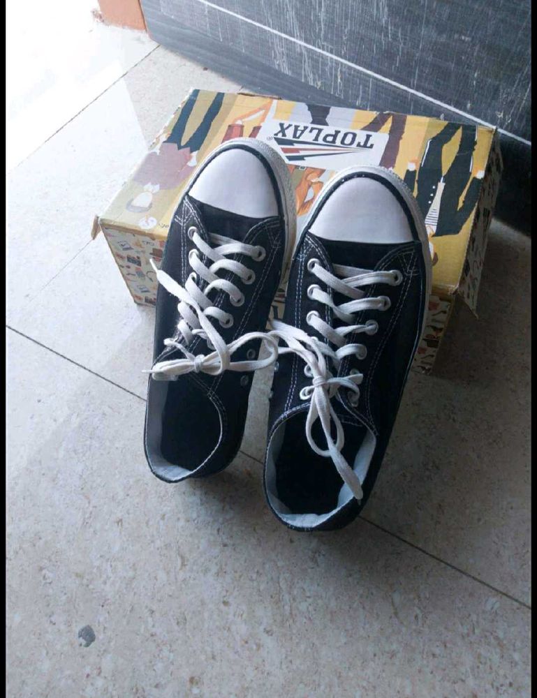 Classic Black Sneakers