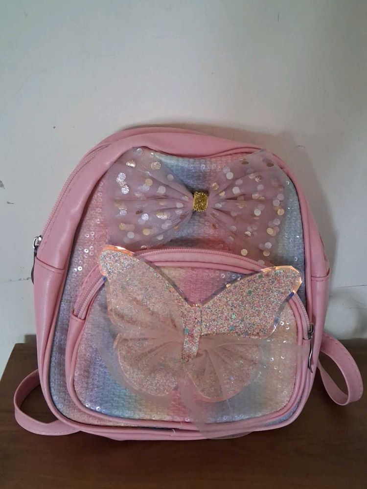 Cute Pink Butterfly Backpack