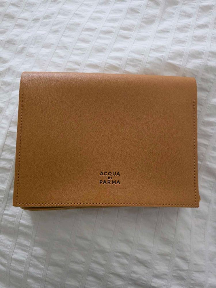 Acqua di Parma tan coloured pouch