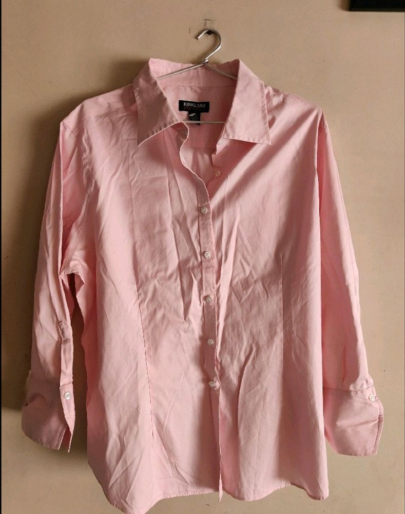 Light Pink Formal Elegant Shirt (Women)