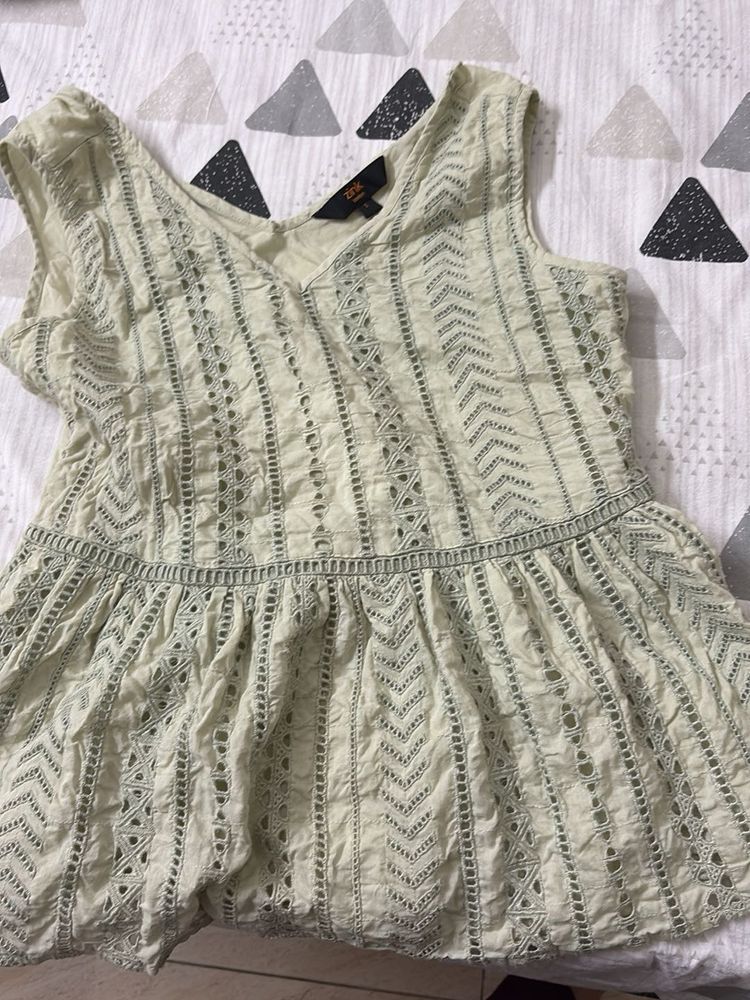 Chic Embroidered Kurti Top