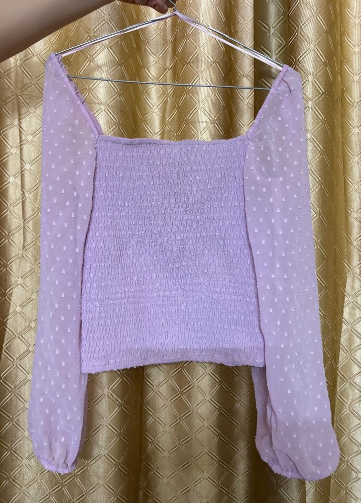 Lavender Smock Top