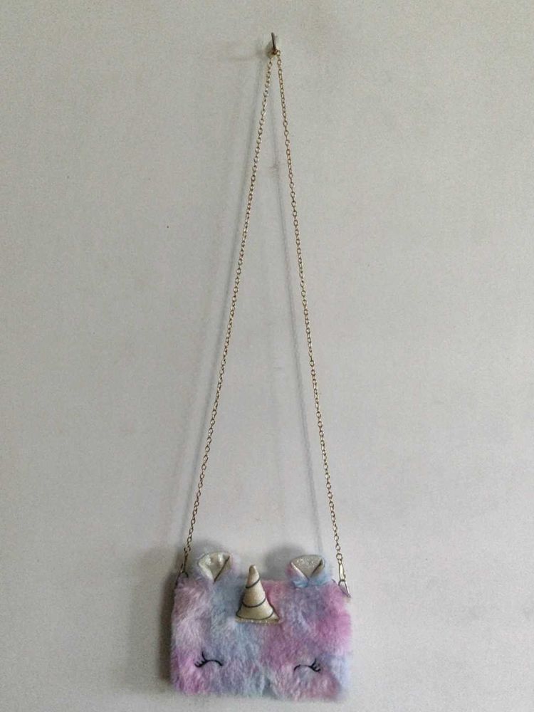 cute unicorn plush purse
