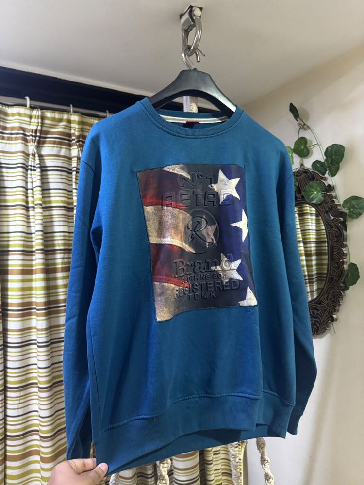 💙 Blue Graphic Sweatshirt