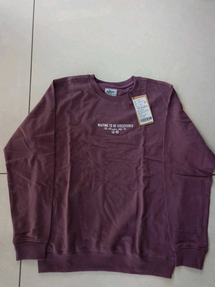 Men's Purple Graphic Sweatshirt