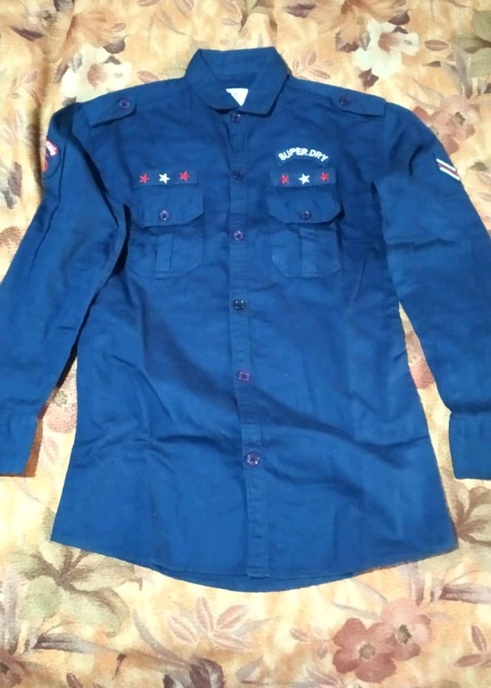 Navy blue shirt