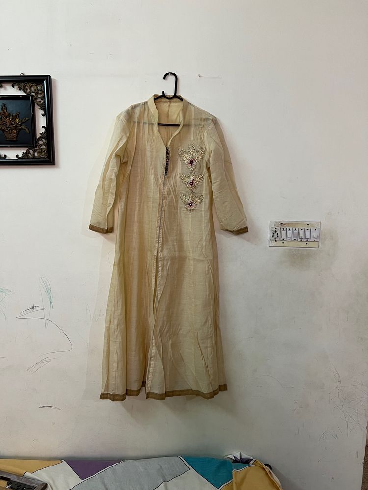 Anarkali Style Kurta With Inner And Embroidery