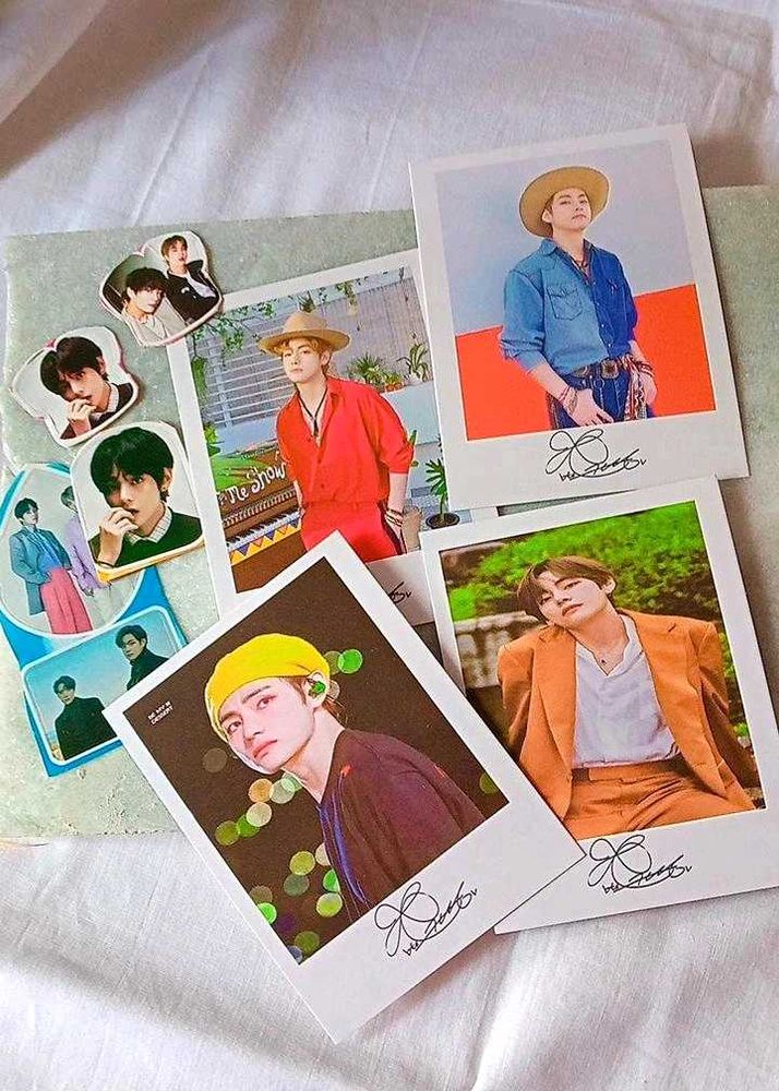 BTS V Photo cards &amp; Stickers