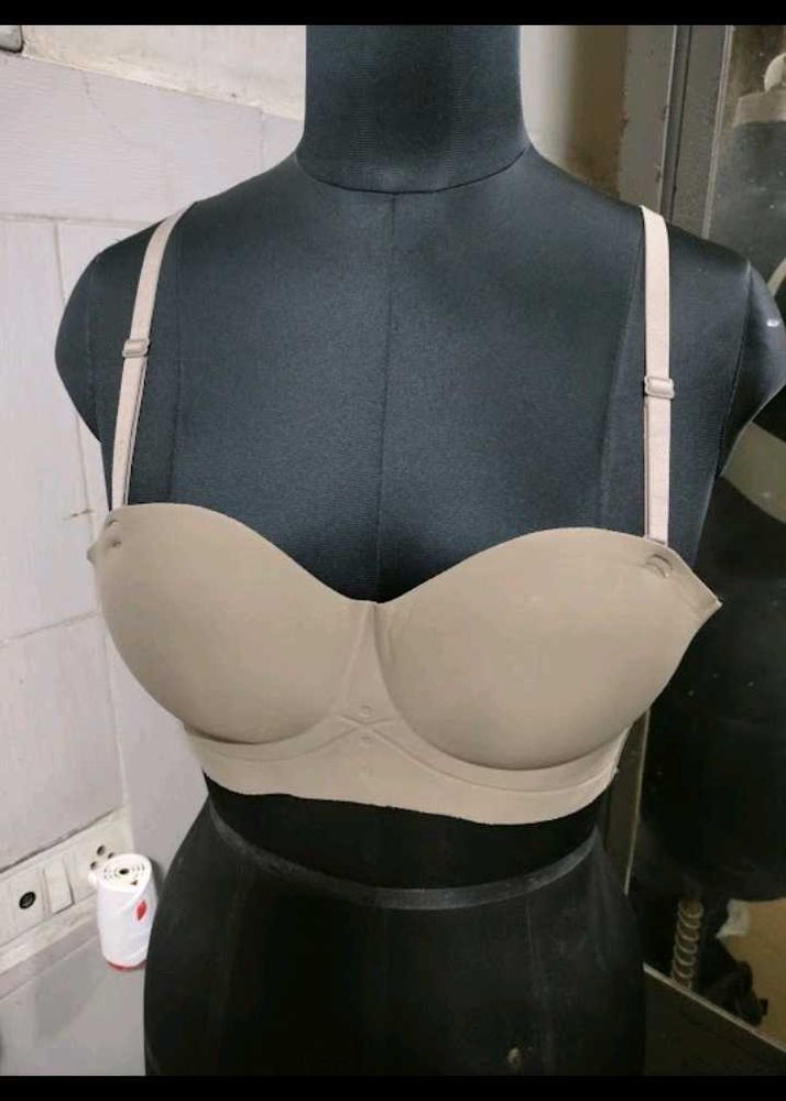 Strapless Beige Bra