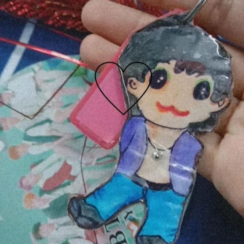 BTS Jk Fan Custermise Key Chain.