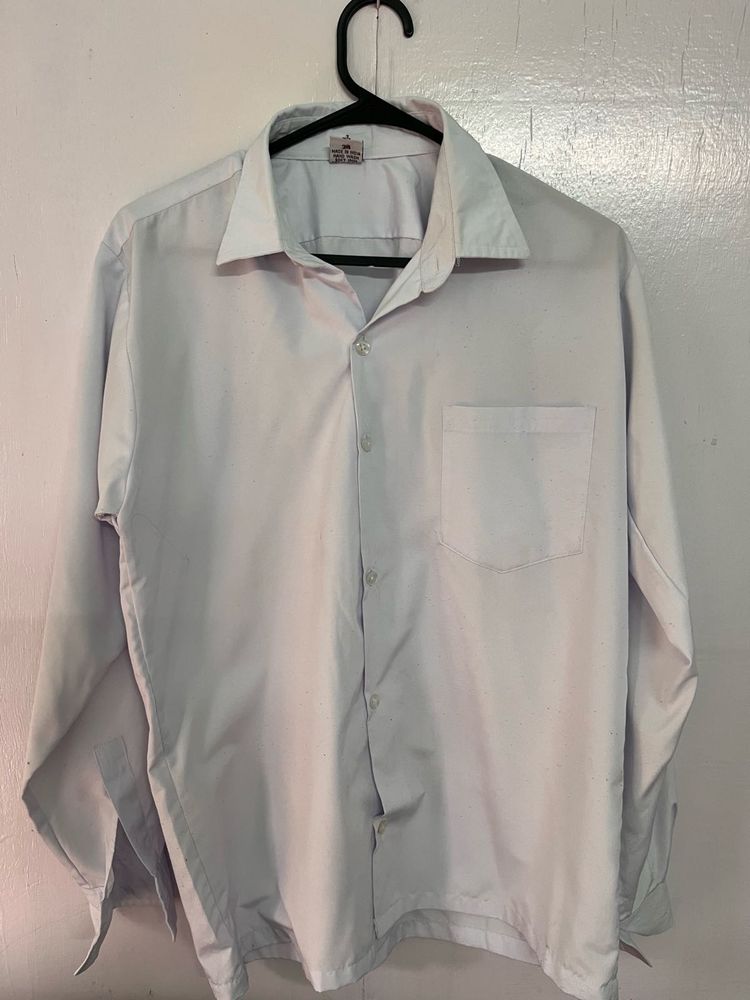 Premium White Full Sleeve Formal/School Shirt – Mi