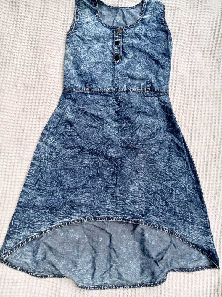 Blue Denim Wash Dress