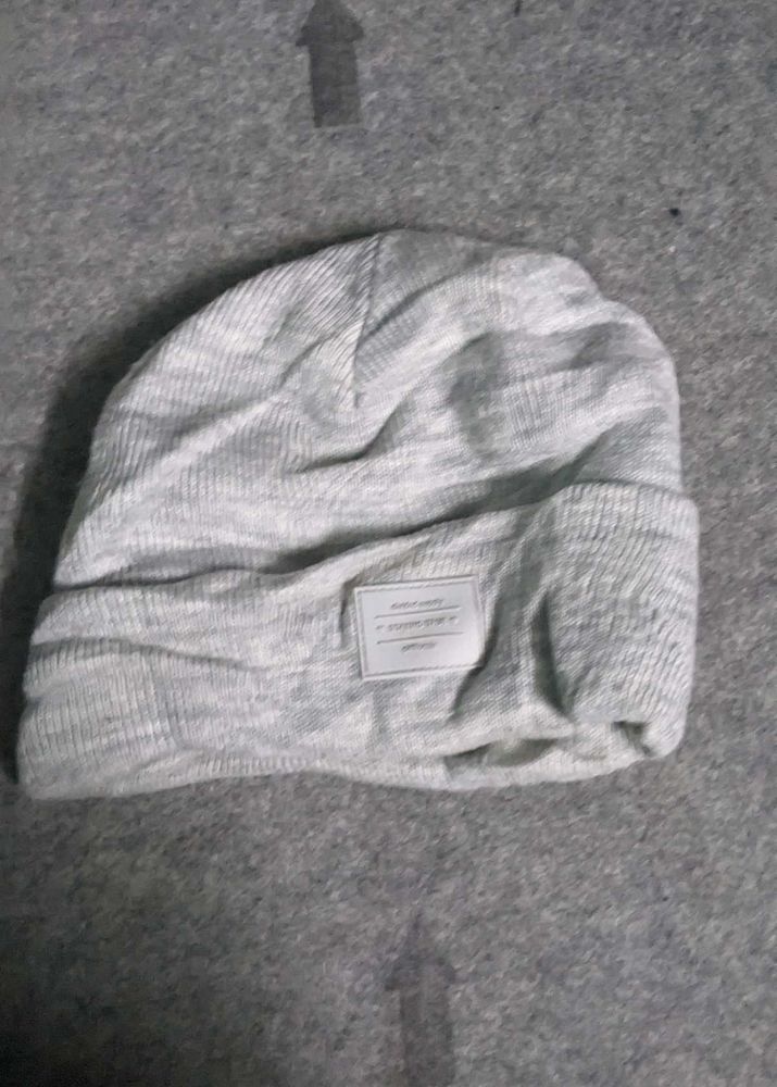 Grey Knit Beanie