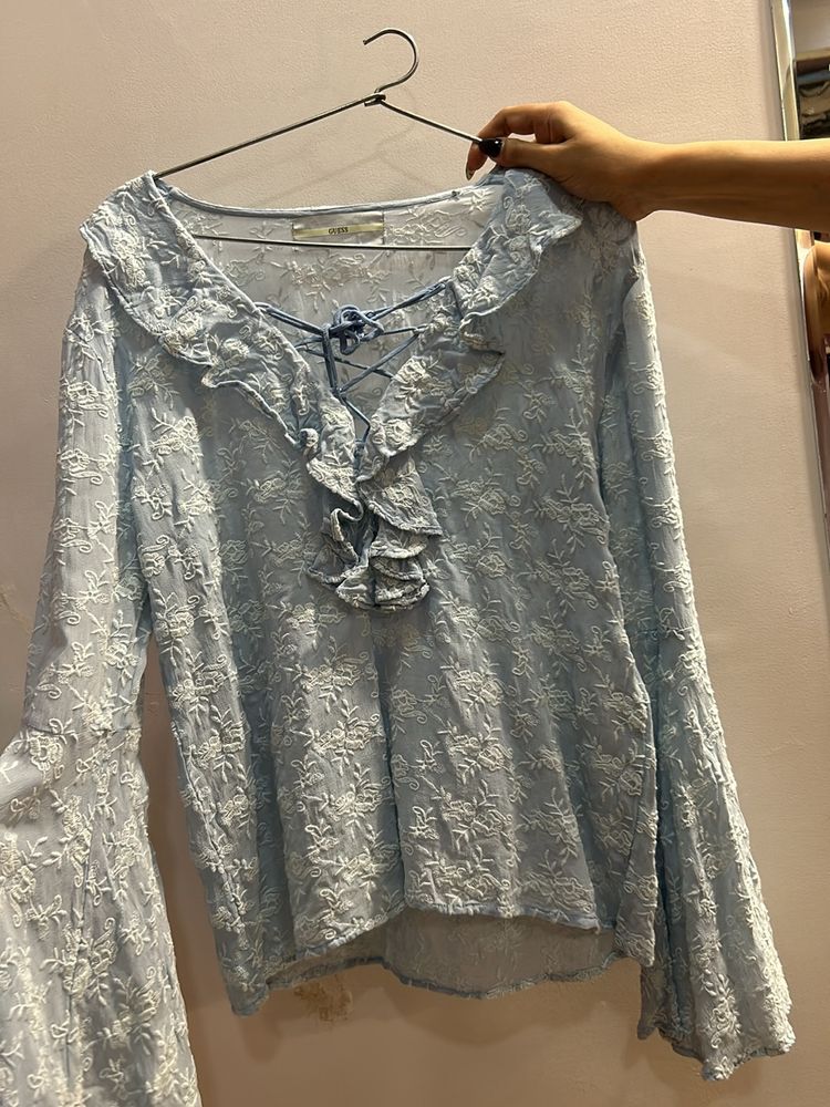 Original Guess blue top
