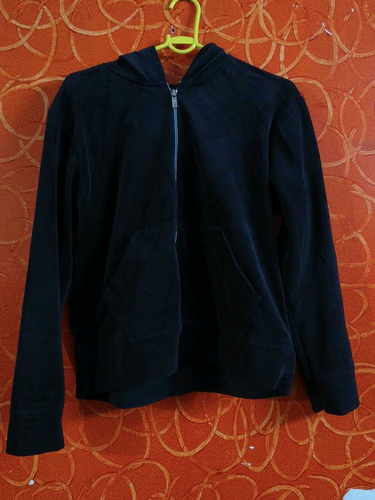 Black Zip-Up Hoodie and trouser cordset