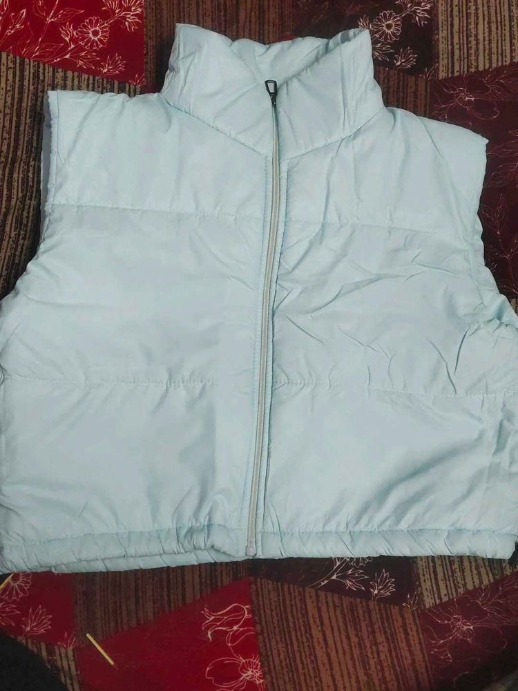 Light Blue Puffer Vest