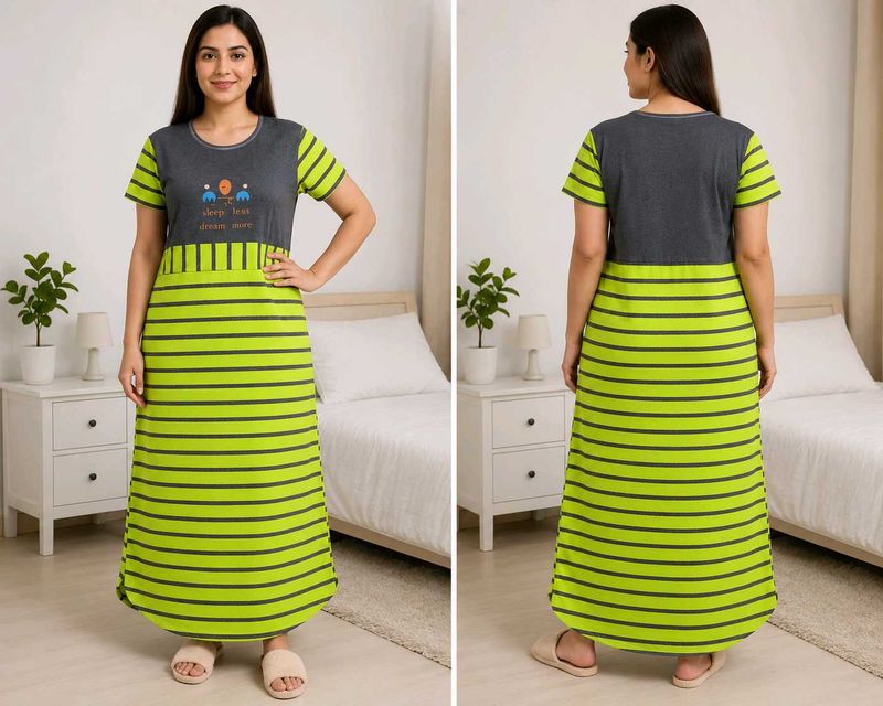 Comfy Striped Nightgown