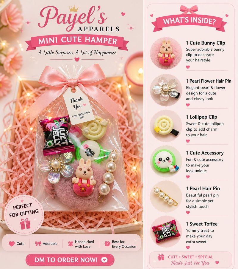 Mini Cute Hamper - Hair Accessories &amp; Treats