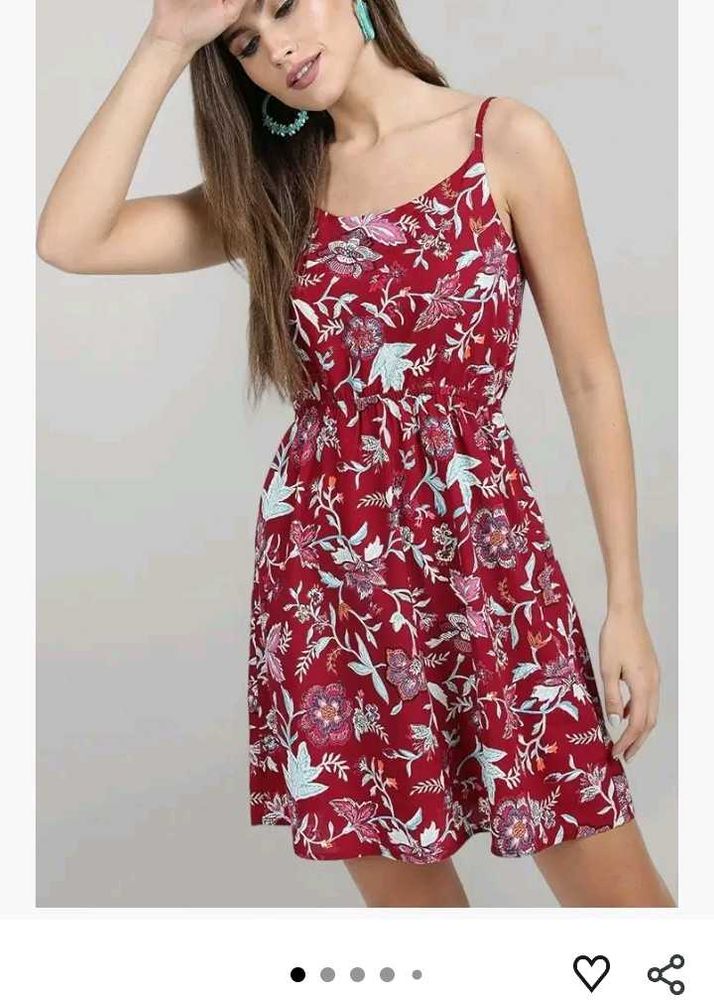 Floral Print Mini Dress