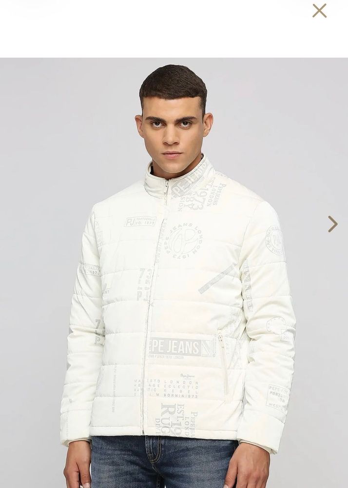 Pepe Jeans New White Puffer Jacket