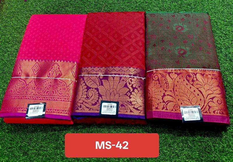 Elegant Silk Sarees - Set of 3