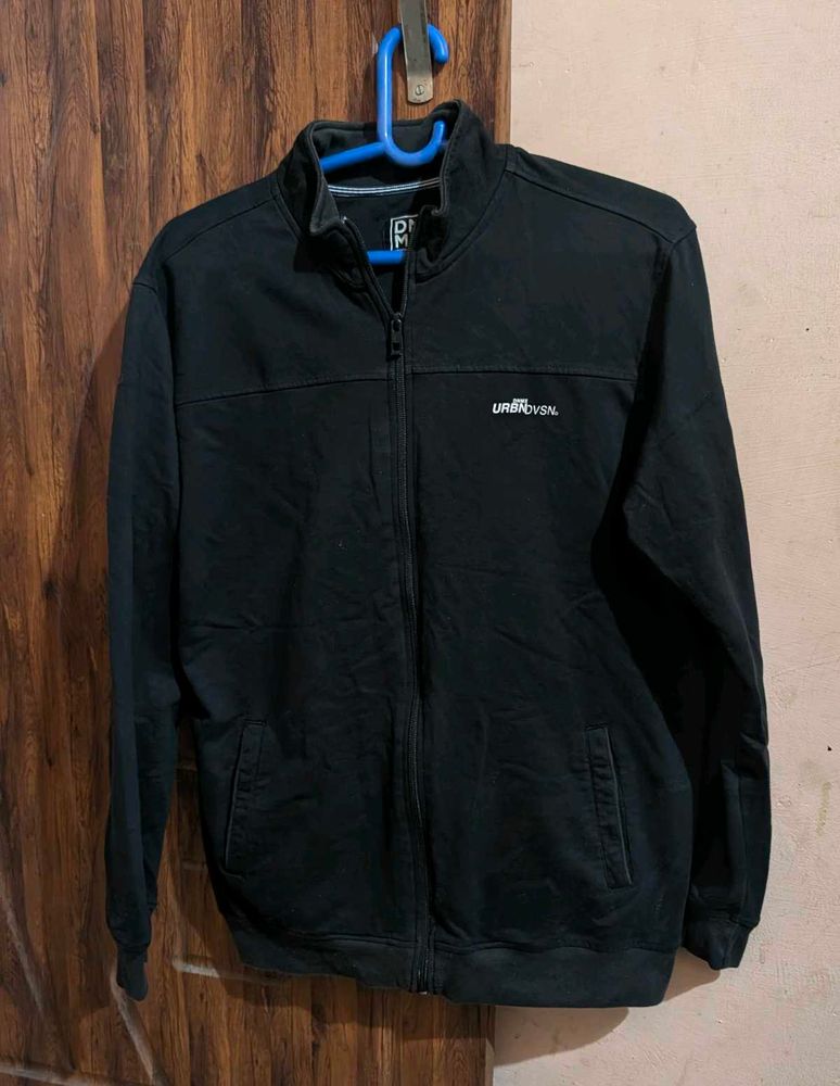 DNMX Branded Black Zip-Up Jacket