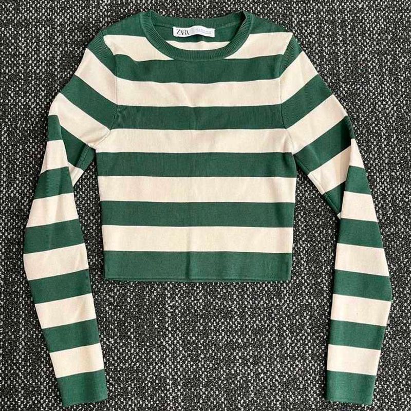 Zara Striped Long Sleeve  Top