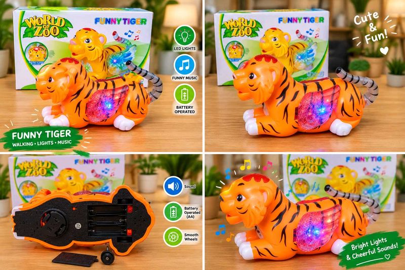 Funny Walking Tiger Toy
