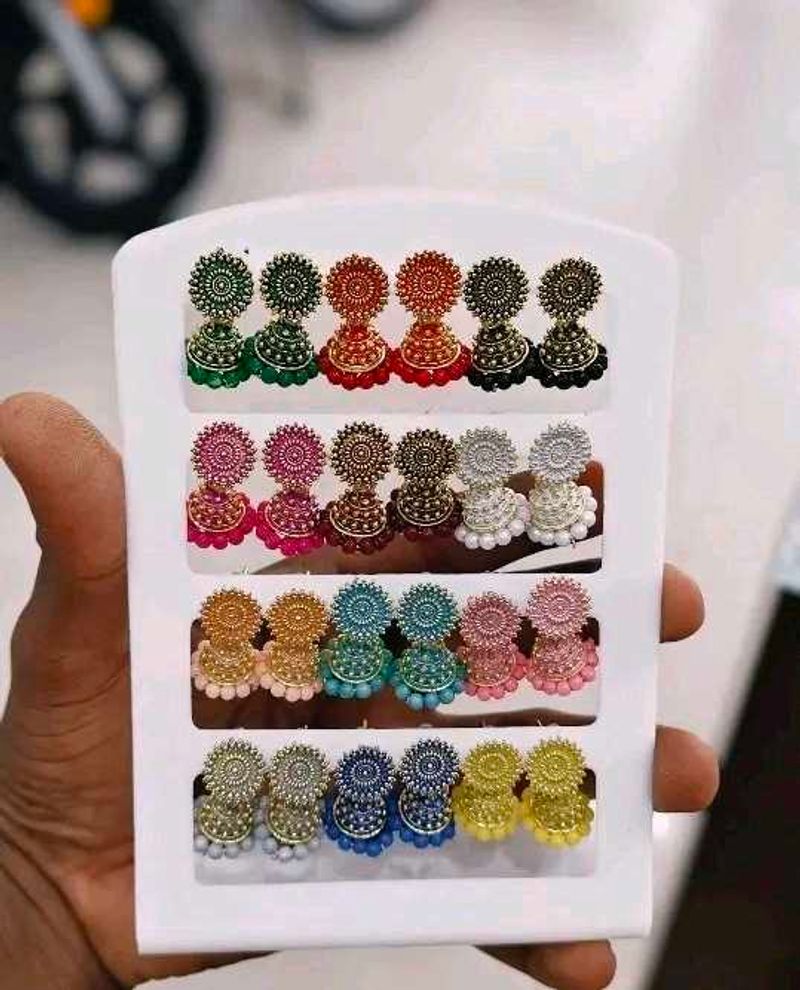 Assorted Jhumka Earrings Set
