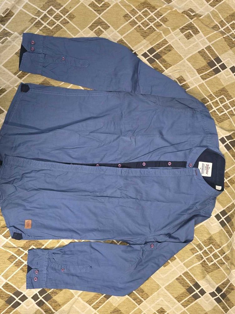Men's Blue Casual Shirt